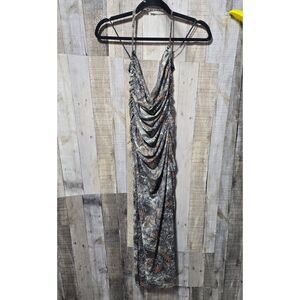 Bear Dance Camo Bodycon Midi Dress Small Redneck Country Cocktail Party Event